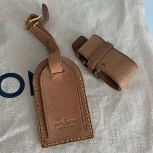 Vintage LV luggage tag
